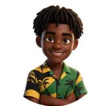 Island Slam player character from Jamaica